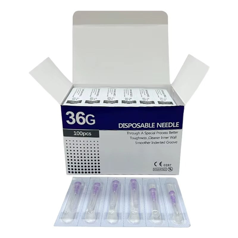 Disposable 36G Mesotherapy Needles – 100 Box