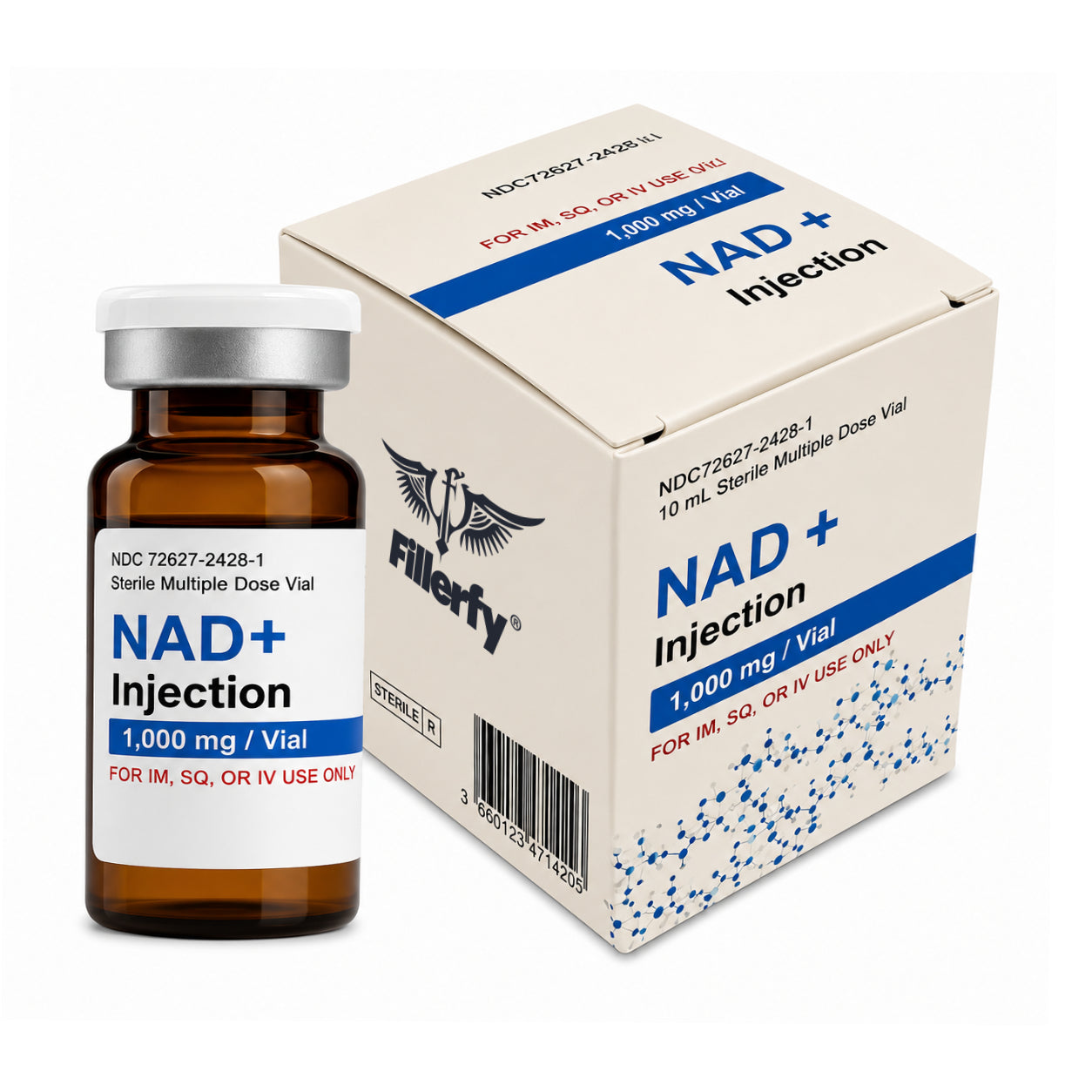 NAD+ Injection – 1000mg (1 Vial)