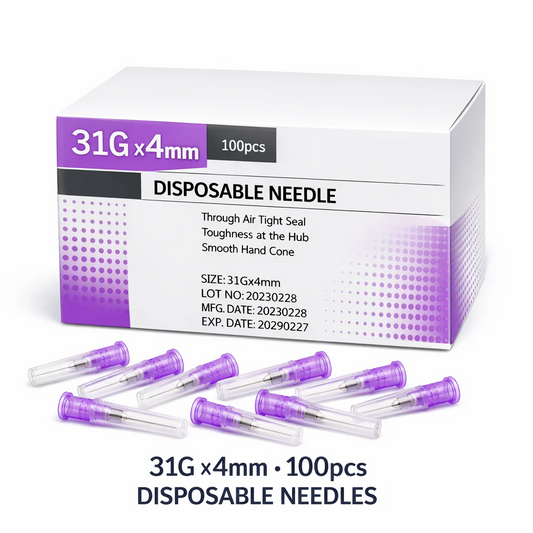 Disposable 31G Mesotherapy Needles – 100 Box