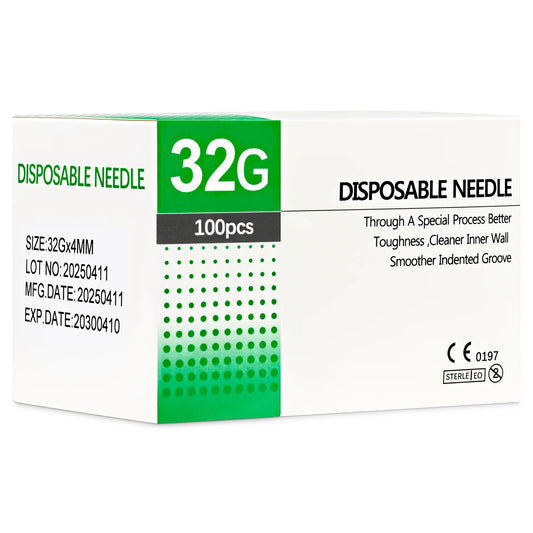 Disposable 32G Mesotherapy Needles – 100 Box
