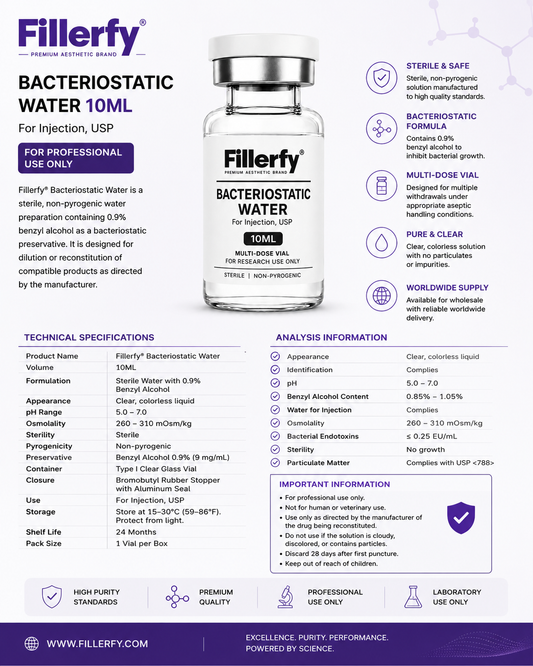 Fillerfy® Bacteriostatic Water 10ML