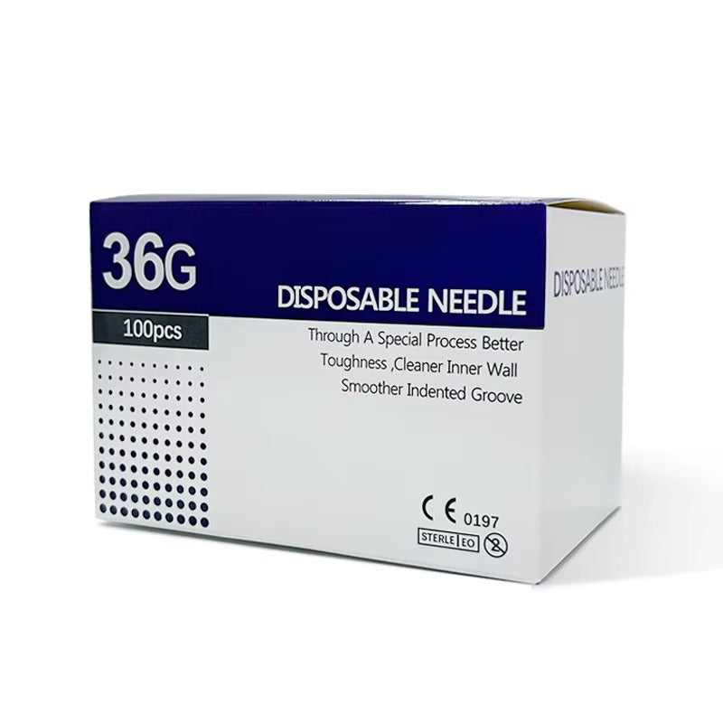 Disposable 36G Mesotherapy Needles – 100 Box